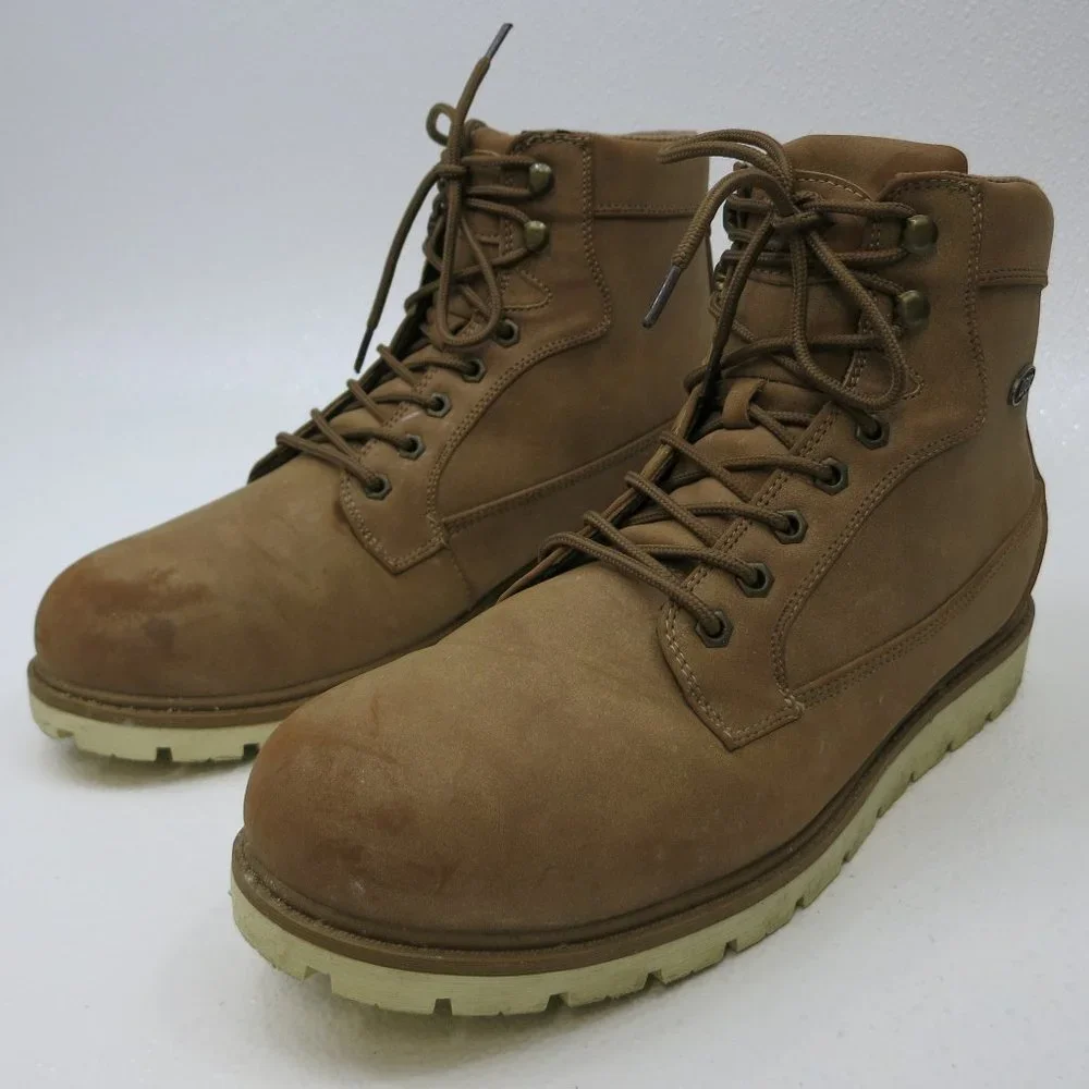 Lugz Nubuck Padded Leather Boots Hiking Work Boot Footwear Shoe's Men's Sz 13